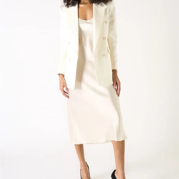 NWOT Sablyn Taylor Slip Dress in Prism (Beige) size XS - Picture 5 of 7